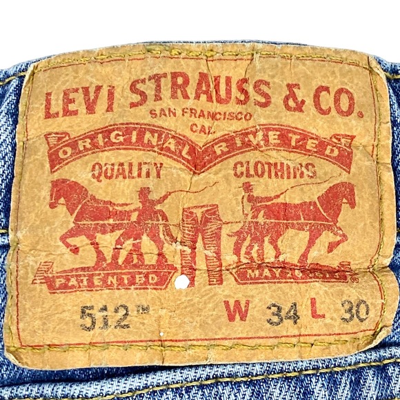 Levi's Cutoff Jean Shorts Women's Unisex 33" x 5.5" Stretch Denim Paint Splatter - Picture 3 of 12